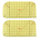 2x Hot Ironing Ruler Patchwork Craft DIY Sewing Supplies Measuring Tool 20x10cm