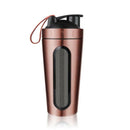 Protein Shaker Bottle, Stainless Steel Sports Water Bottle Shaker Cup, Leak V1L8
