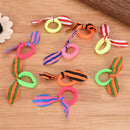 5PCS Rabbit Bunny Ear Ribbon Hair Band Wire Hair Bands Ribbon Dot Gum Headband Z