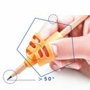 1x Silicone Two Fingers Grip Writing Holder Tool For Help Kids Baby Learning Pen