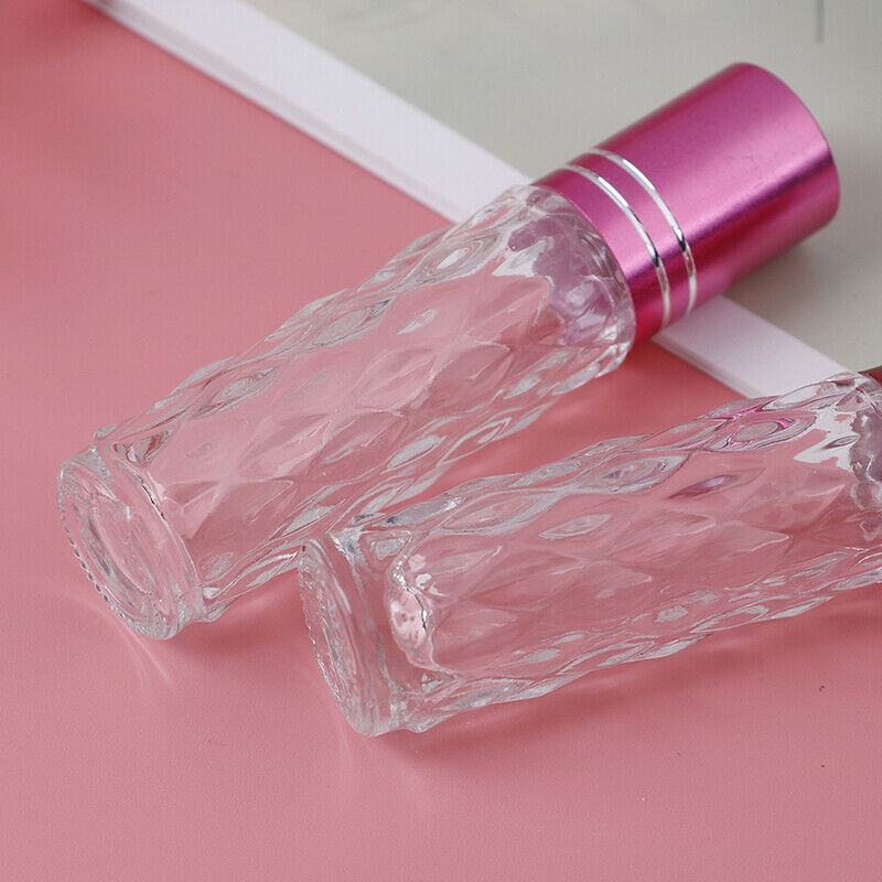 10 ML Clear Glass Roll On Bottles Empty Essential Oil Perfume Lip Balms Bot Hn