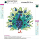 5D Diamond Painting Embroidery Cross Stitch Diy Decor Kit Peacock Home Craf V8A1