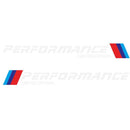 2pcs Car Stickers M Performance Limited Edition Side Door Decals (White) A