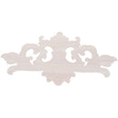 22*10 cm Wood Carved Corner Onlay Applique Decor Furniture Craft Unpainted A7R6