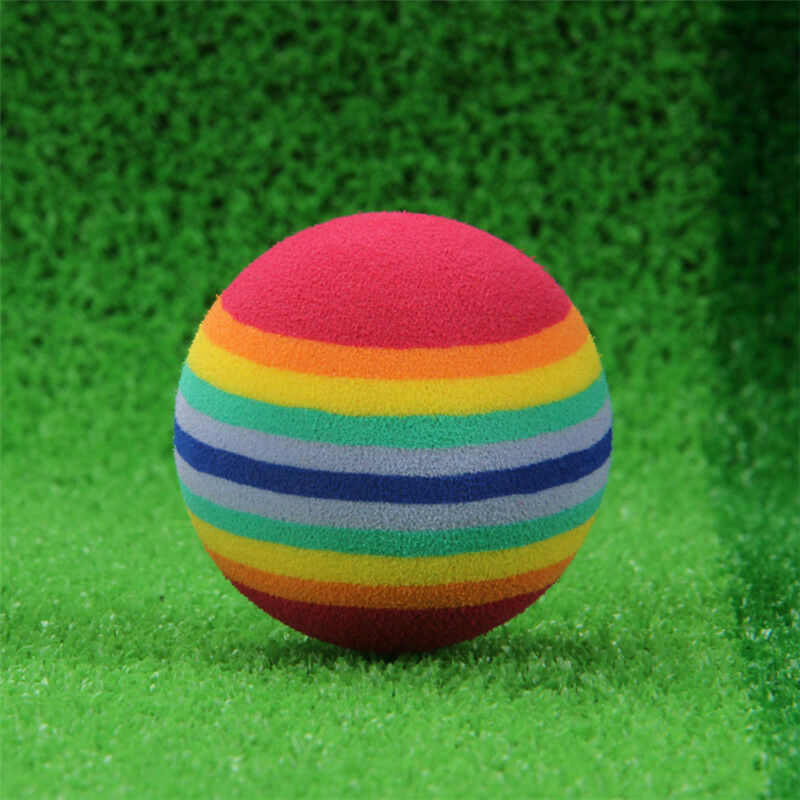 10PCS TRAINING GOLF BALL  INDOOR PRACTICE SPONGE FOAM BALLS AND CAT DOG BALLS TO