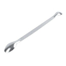 Stainless steel double head reagent sampling spoon 16 cm in length