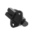 Black Window Gate Security Pull Ring Spring Bounce Door Bolt Latch Lock Aluminum