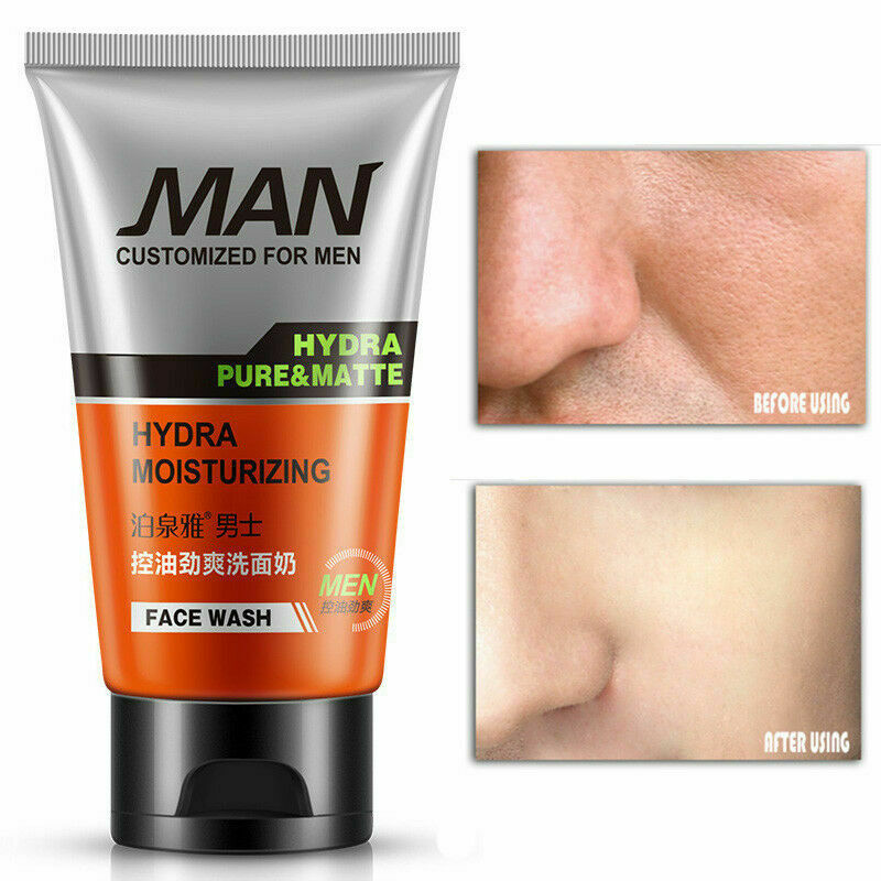Men Fashion Face Wash Blackheads Oily Skin Foam Facial Clean Beauty Z7N3