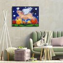 5D DIY Full Drill Diamond Painting Dreaming Pig Cross Stitch Embroidery Set