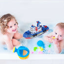 Kids Electric Ship Fire Boat Water Spray Music Sound Light Educational Toys
