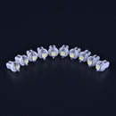 10pcs Car White T5 B8.5D Gauge 5050 1SMD LED Speedo Dashboard Side Light Bulb OH