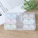 6Pairs Portable Contact Lens Case Box Storage Eye Care Kit Organizer Containe FT