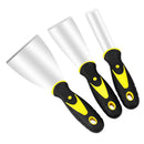 Rubber Handle Spatula Blade 1inch&2inch&3inch Stainless Steel Solid Durable