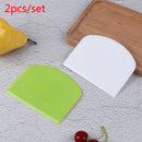 2 Pcs Dough Scraper Bowl Scraper Kitchen Supplies Baking Tools Cutter BreadB Ew