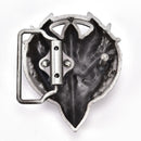 Men's belt buckle 7.3cm dragon head black pattern bronze metal pin buckles~ME