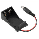 Top  Battery Storage Clip Box Case Holder 9V Wire DC Plug 5.5x2.1mm For Arduino