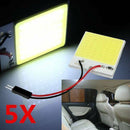 5pcs 48 LED 3528 SMD 12V Car Interior Lights Panel Bulb Lamp T10 Dome Festoon