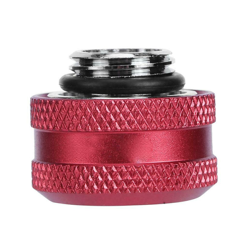 G1/4 Thread Rigid Tube 14mm Hard Tube Extender for PC Water Cooling(Red)