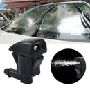 2Pcs Auto Car Window Windshield Washer Spray Sprayer Nozzle Accessories Black