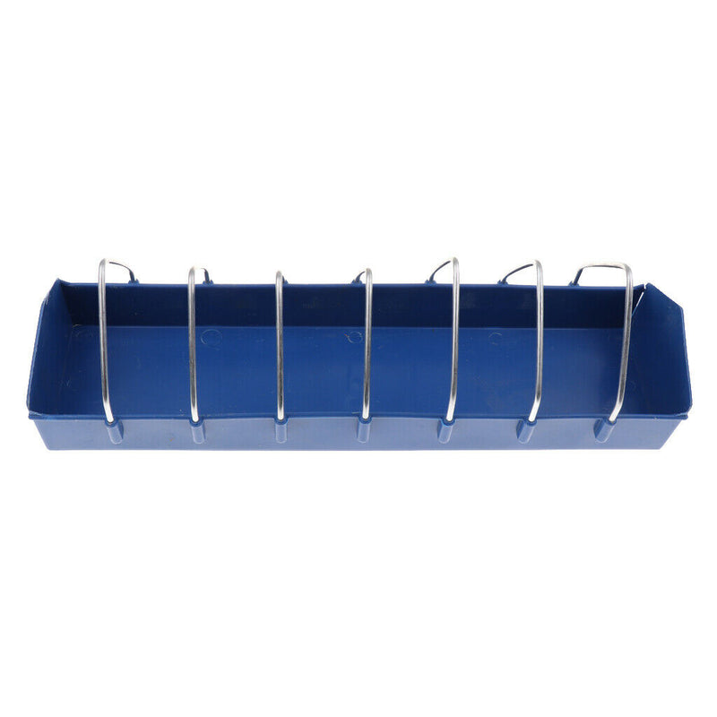 Bird Pigeon Poultry Trough Feeding Chicken Animal Farming Tools Case Blue