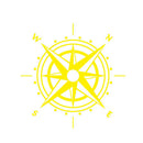 20x20cm 30x30cm 50x50cm NSWE Compass Vinyl Car Stickers Decals Styling Graphics