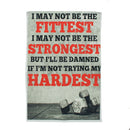 Bodybuilding Fitness Stronger Hardest Motivational Quotes Silk Poster Gym Decor