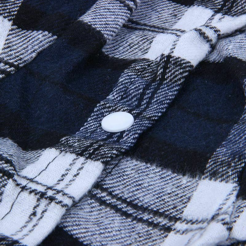 Smart Pet Costumes Dog Puppy Plaid T-Shirt Blouse Coats Jacket Clothing Swe