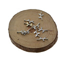100Pcs Leaf Veins Charm Pendant Dainty Dangle Crafting Accessories for Necklace