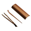 Solid Bamboo Puer Tea Tool Accerrories Scoop Spoon Clip