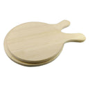 Wooden Pizza Peel Round Dessert Plates Pizza Plates Serving Tray Board 7inch