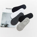 5pairs Mens Socks Boat Socks Summer Male Casual Breathable Socks Solid Color -OZ