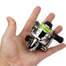 Mini 100 Pocket Spinning Fishing Reel Fishing Tackle Small Spinning Reel 4. V6U6