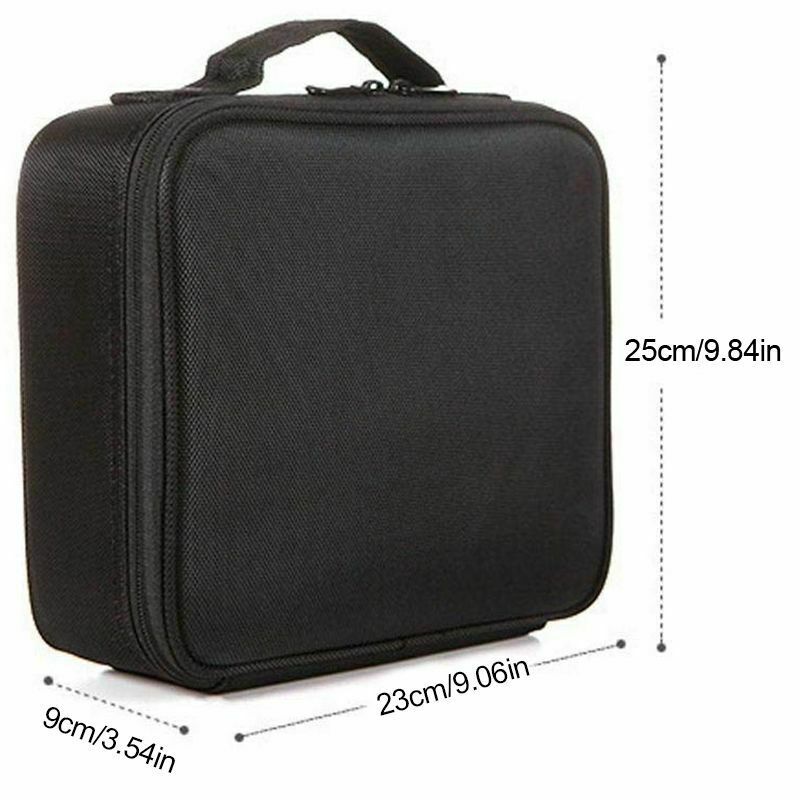 Portable Mini Travel Make Up Cosmetic Bag Case Large Capacity Double Layer  H7O2