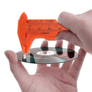 1pc 0-80mm Double Scale Plastic Vernier Caliper Student Measuring Ruler