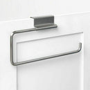 Nailless Over the Cabinet Door Stainless Steel Paper Towel Roll Holder Z4C9