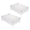 2 Pieces Detachable And Stackable Turtle Tank, Creative Design, Made Of High