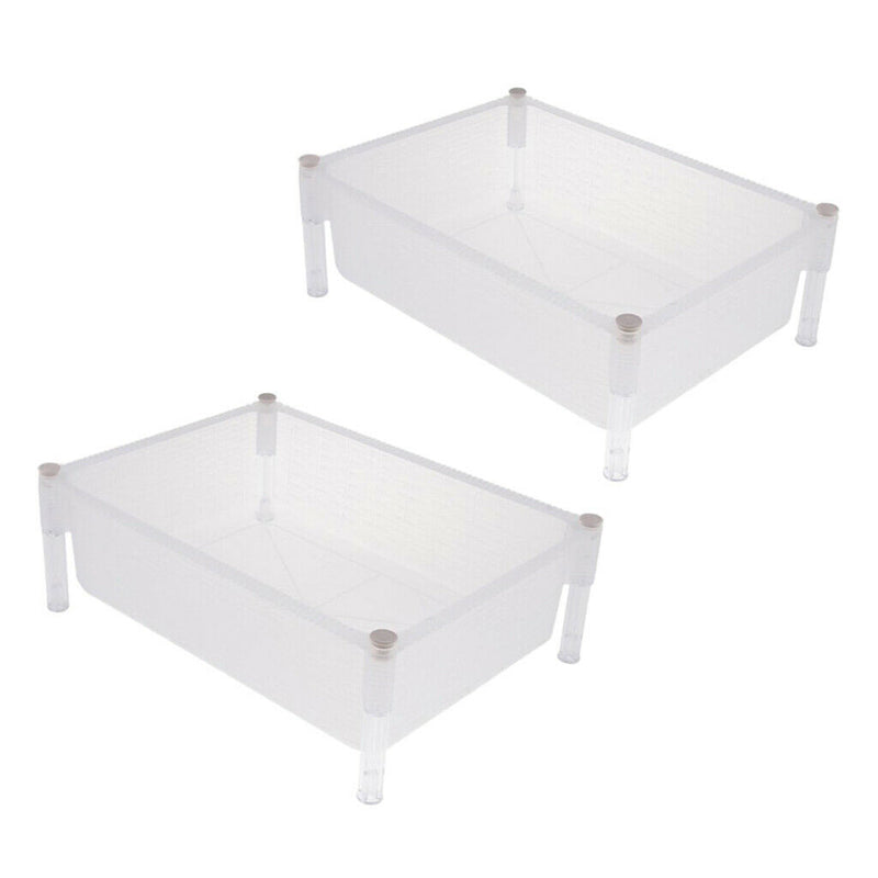 2 Pieces Detachable And Stackable Turtle Tank, Creative Design, Made Of High