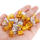 80Pcs Decorations Pendants Dreadlocks Beads Metal Cuffs Hair Rings Clips â„–[