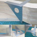 Woodworking Ruler Square Layout Miter Triangle Ruler 45Degree 90Degree Metric.