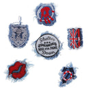 6 x Embroidery Denim Fabric Sew on Patches Jeans Cap Hat Dress DIY Appliques