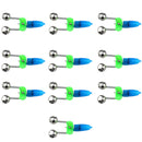 20Pcs Electronic Night Fishing Bite Alarm Twin Bells Light Alerter Ring Accs