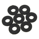 M2 x 5mm x 1mm Nylon Flat Insulating Washers Gaskets Spacers Black 200PCS