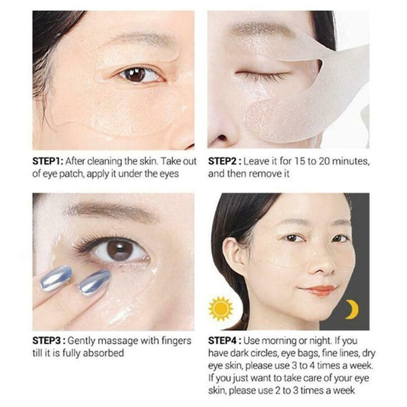 60pcs Repair Eye Patches Moisturizing  Crystal Collagen Gel Eye Skin Care