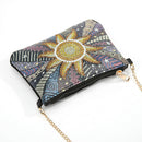 DIY Sun Special Shaped Diamond Painting Leather Clutch Chain Shoulder Bags