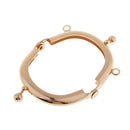 5x4cm Metal Purse Arch Frame Ball Kiss Clasp Lock for DIY Coin Bags Making