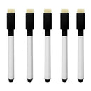 10pcs Kids Stationery Black Ink Marker Pens with Erasers Marker Gift Pens W2Z0