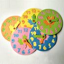 1 Piece Kids DIY Clock Learning Education Toys Jigsaw Puzzle Game for ChildrenAU