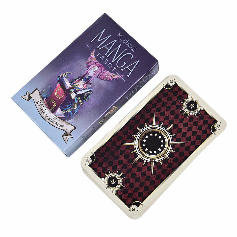 78pcs Tarot Cards Mystical Manga Tarot Cards Party Tarot Deck Supplies Engl Ew