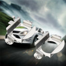2Pcs H7 Socket LED Headlight Lamp Bulb Stainless Steel Adapter Retainer HolderLJ