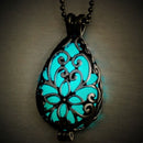 Lovely Wishing Tear Drop Fairy Glow in the Dark Steampunk Pendant  3C